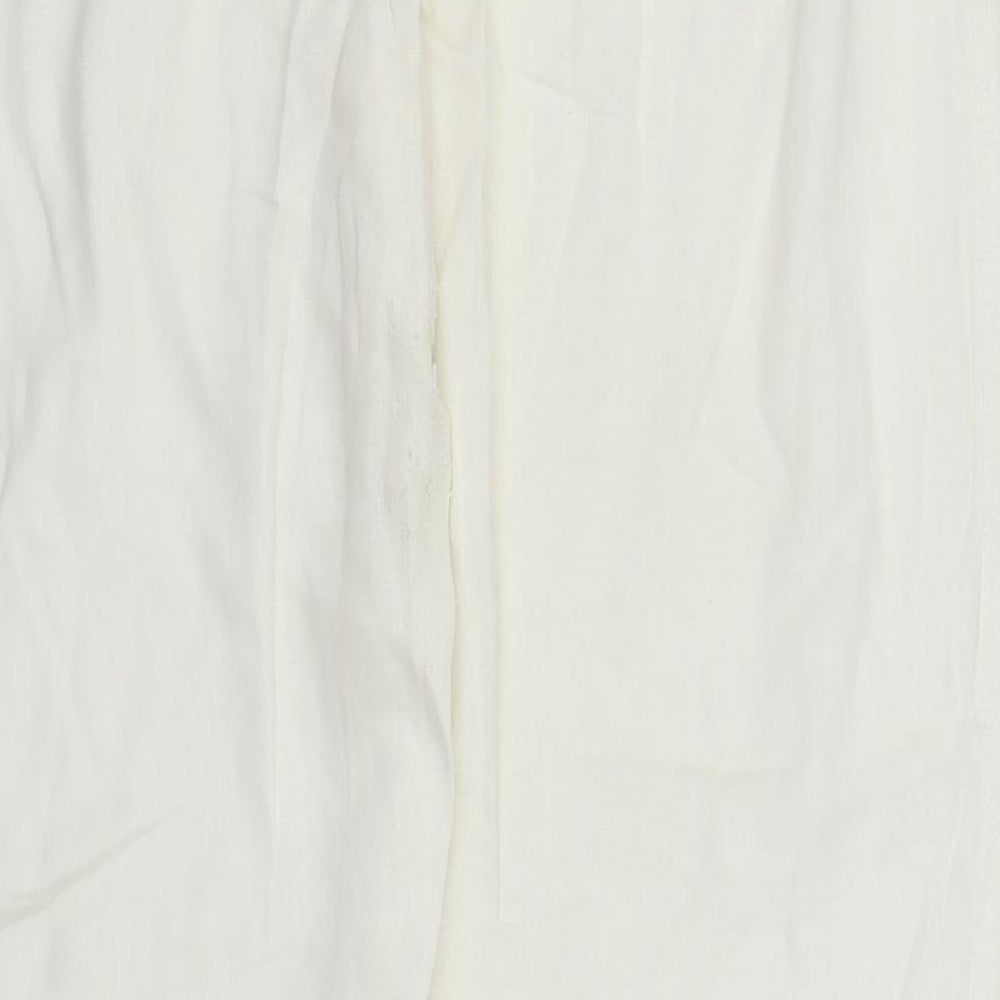 Papaya Womens White   Trousers  Size 16 L28 in