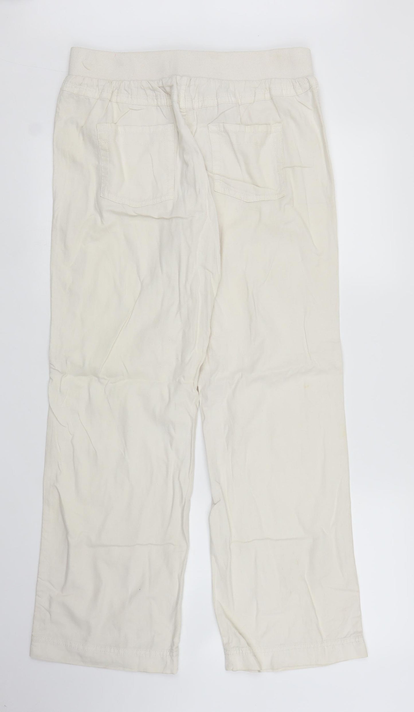 George Womens Ivory   Trousers  Size 12 L29 in