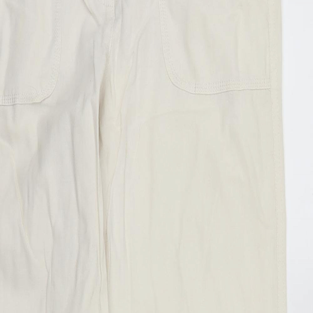 George Womens Ivory   Trousers  Size 12 L29 in
