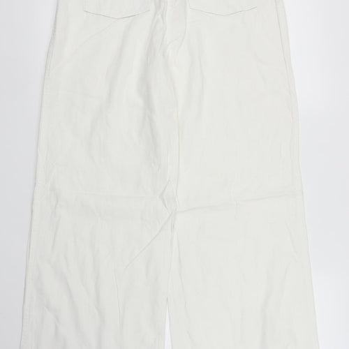 NEXT Womens White   Trousers  Size 12 L30 in