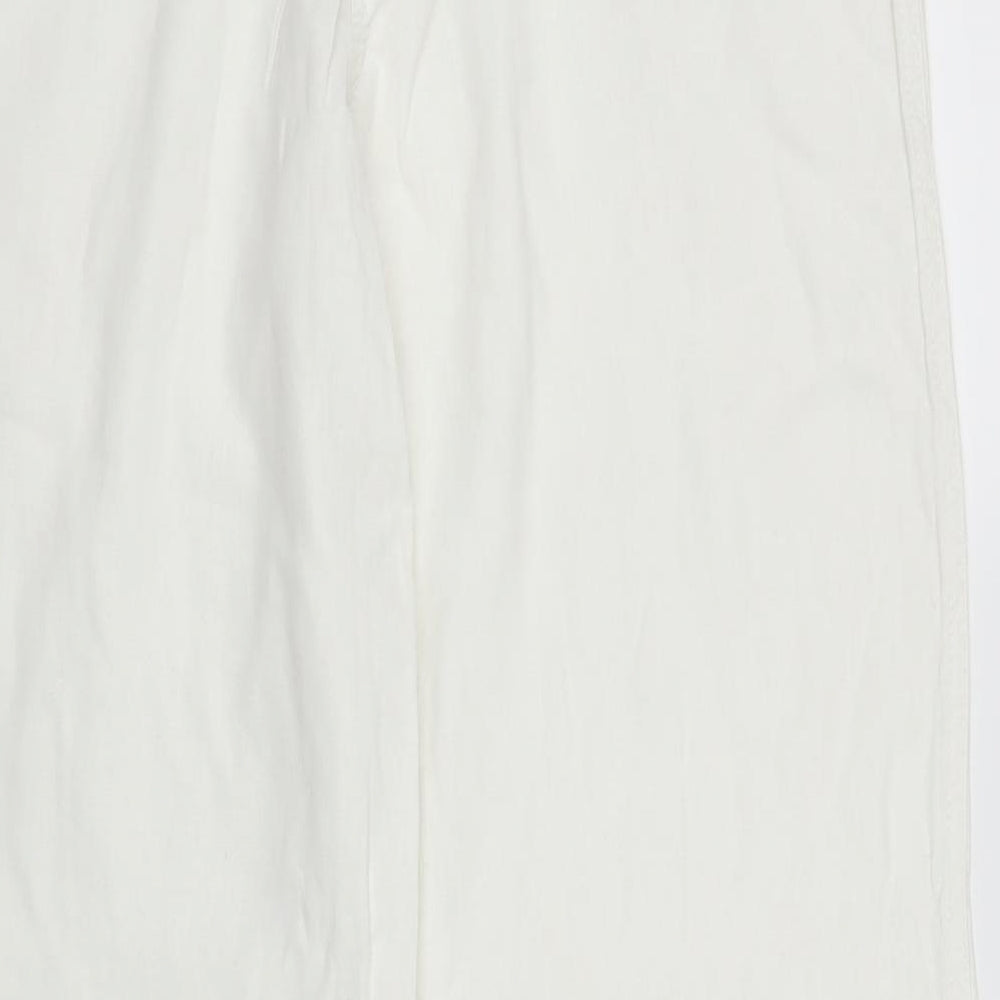 NEXT Womens White   Trousers  Size 12 L30 in