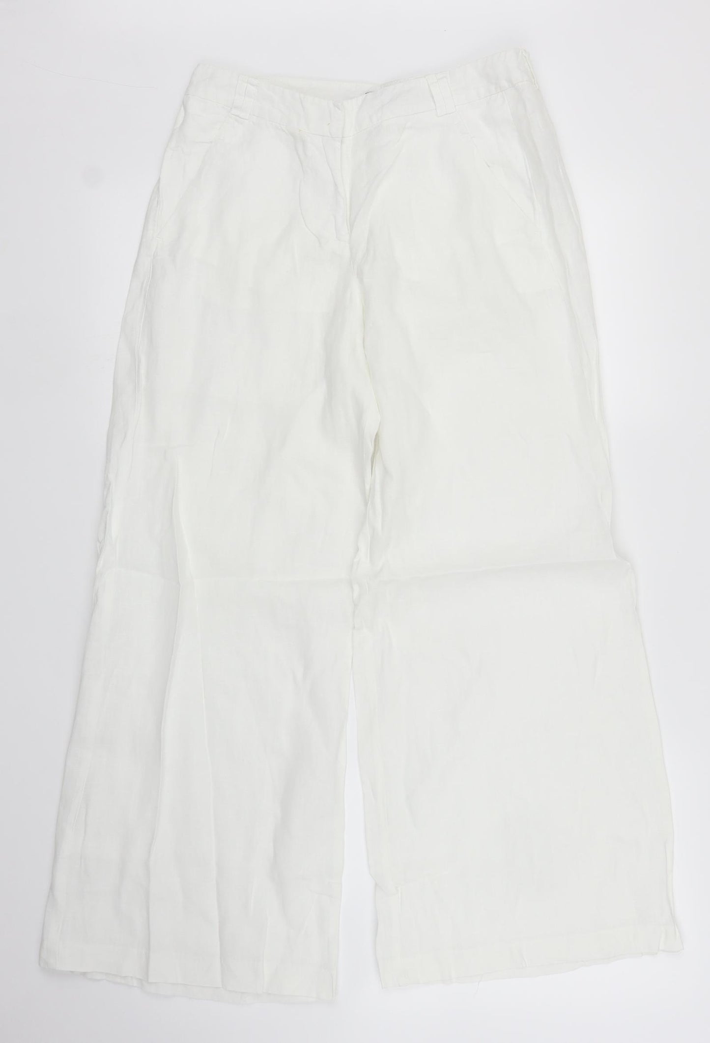Great Plains Womens White   Capri Trousers Size 8 L26 in