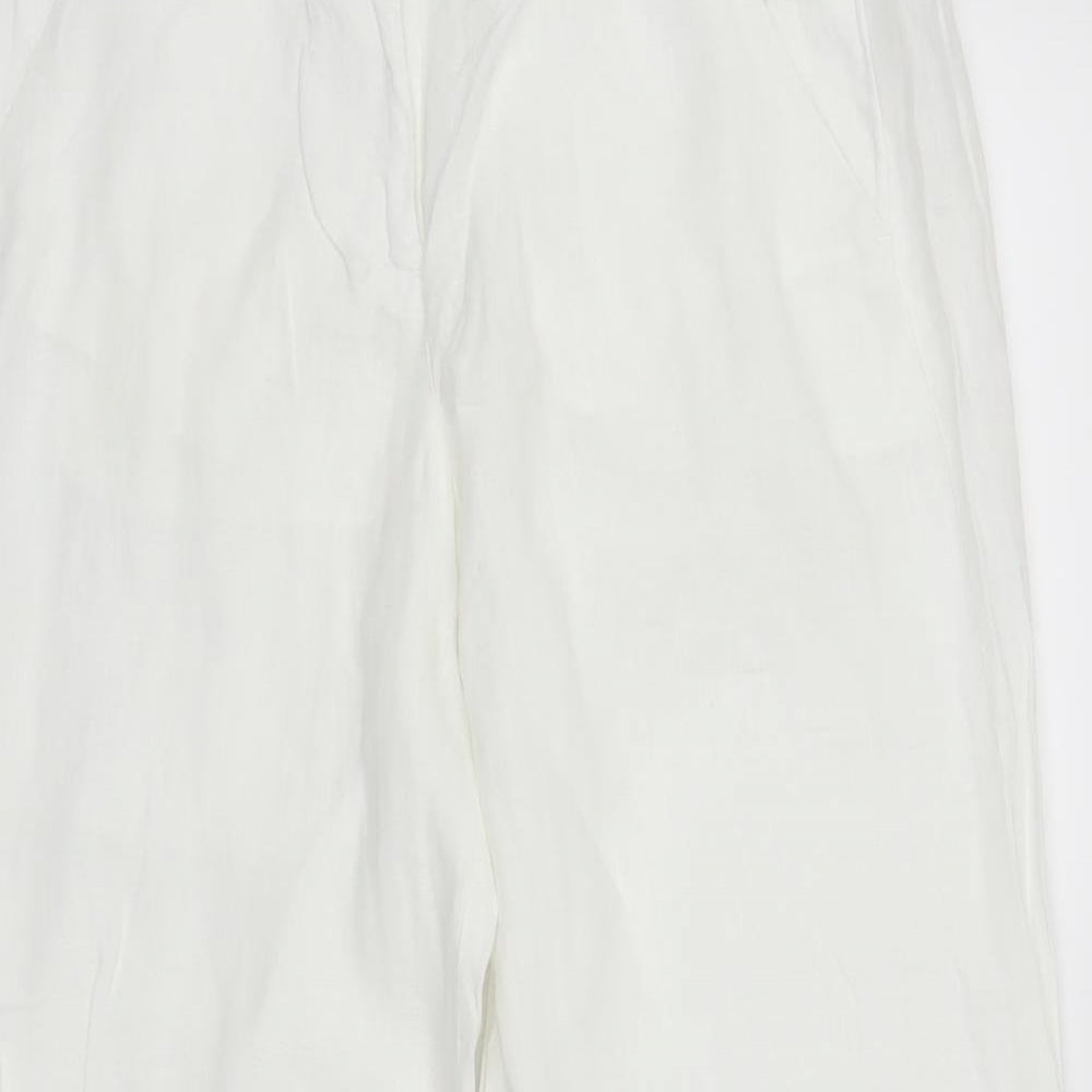 Great Plains Womens White   Capri Trousers Size 8 L26 in