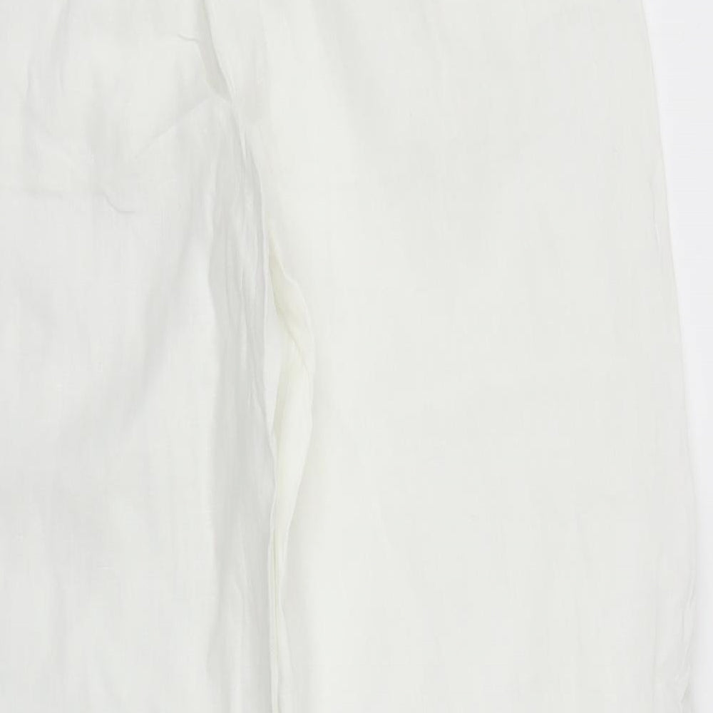 Great Plains Womens White   Capri Trousers Size 8 L26 in