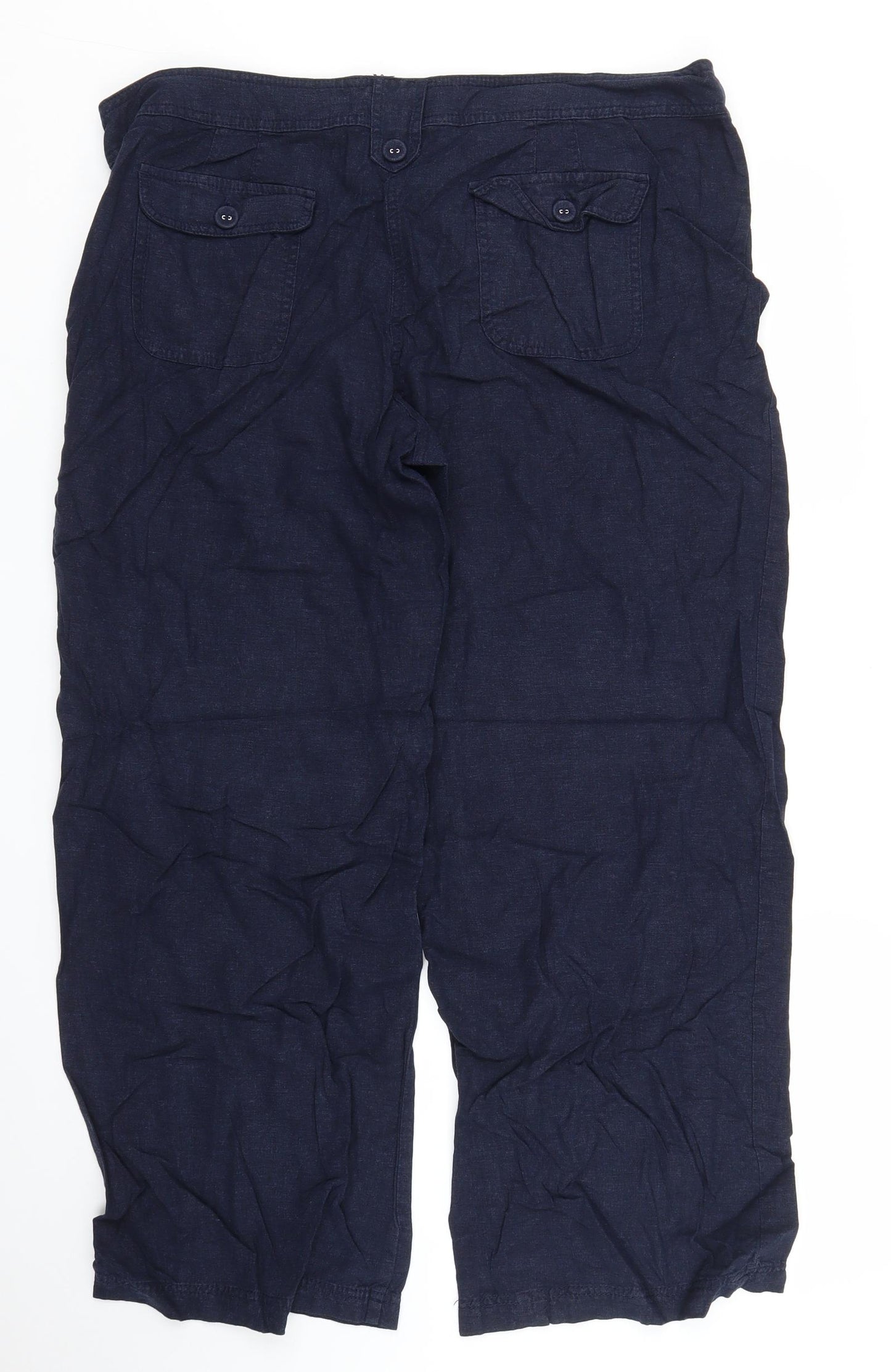 Debenhams Womens Blue   Trousers  Size 18 L27 in