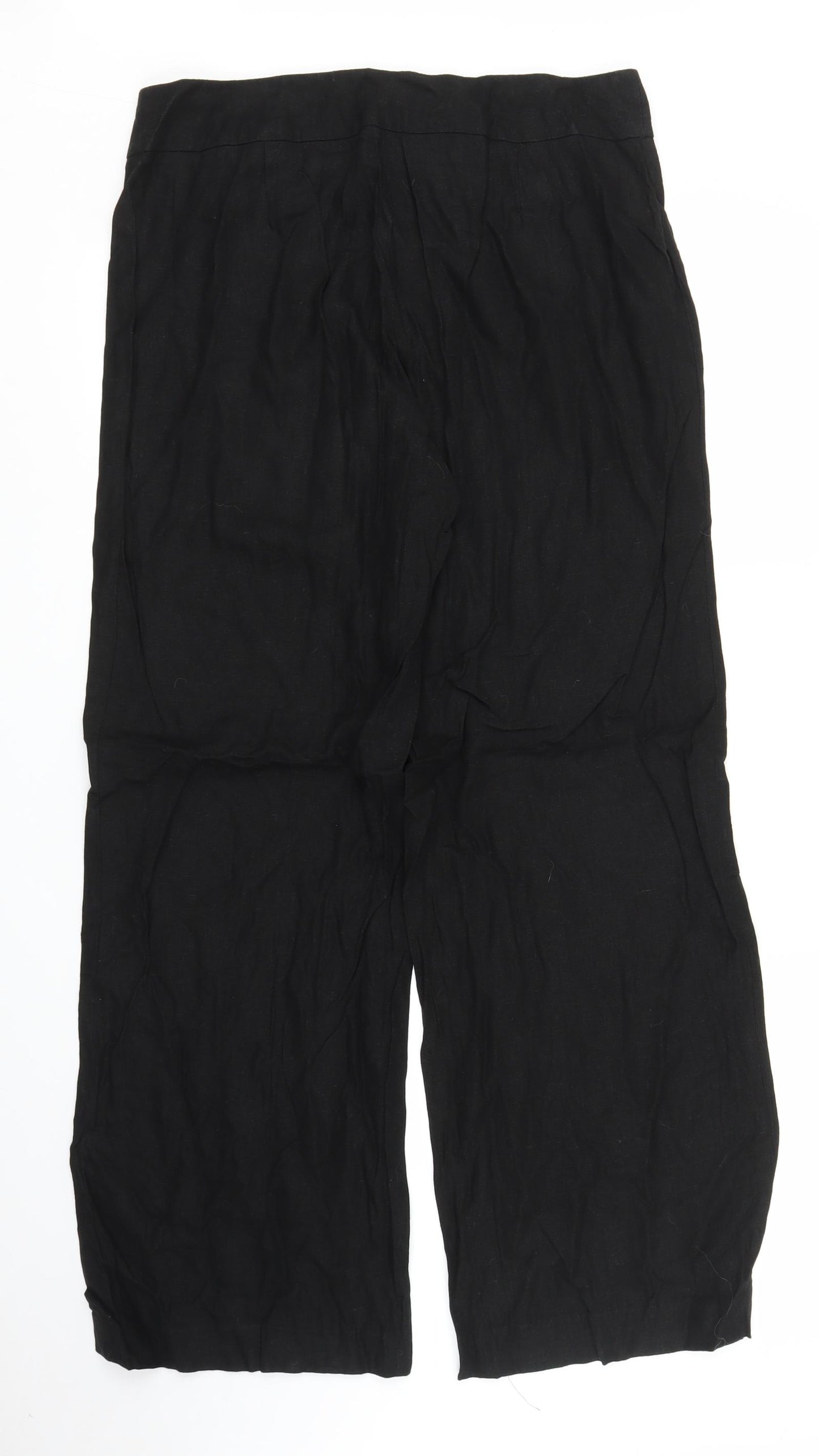M&Co Womens Black   Trousers  Size 12 L29 in