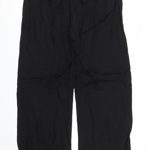 M&Co Womens Black   Trousers  Size 12 L28 in
