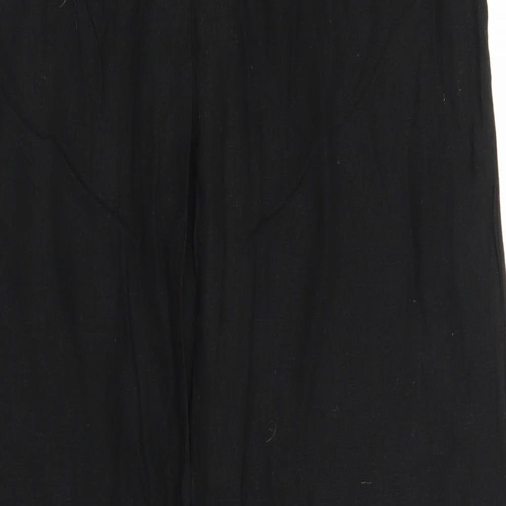 M&Co Womens Black   Trousers  Size 12 L28 in