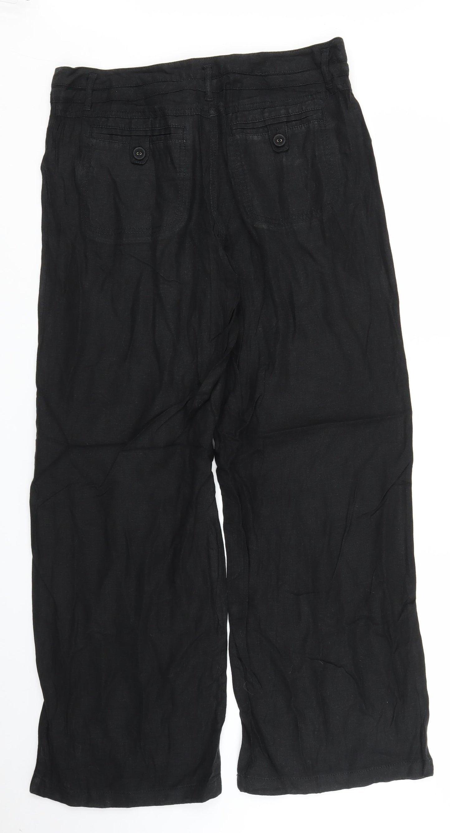 NEXT Womens Black   Trousers  Size 12 L28 in