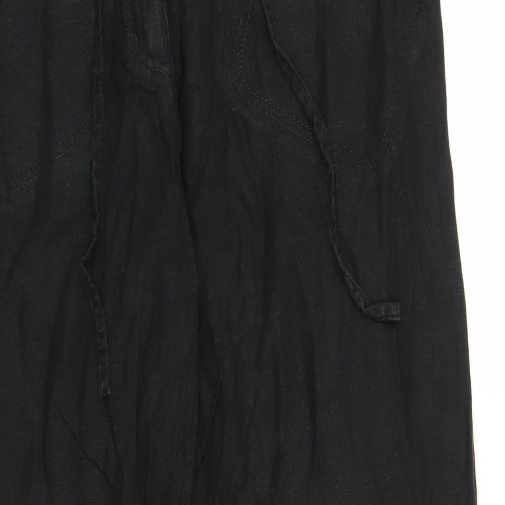NEXT Womens Black   Trousers  Size 12 L28 in