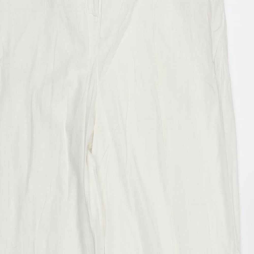 George Womens White   Trousers  Size 14 L27 in