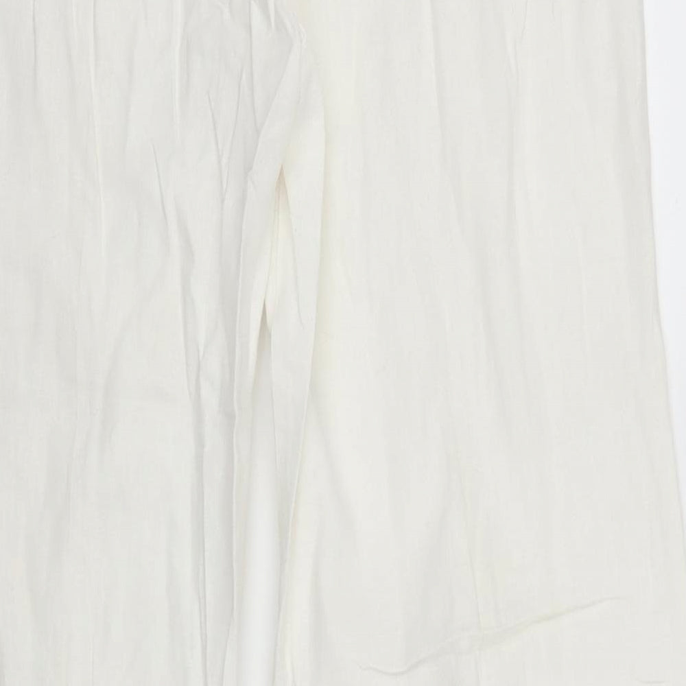 George Womens White   Trousers  Size 14 L27 in