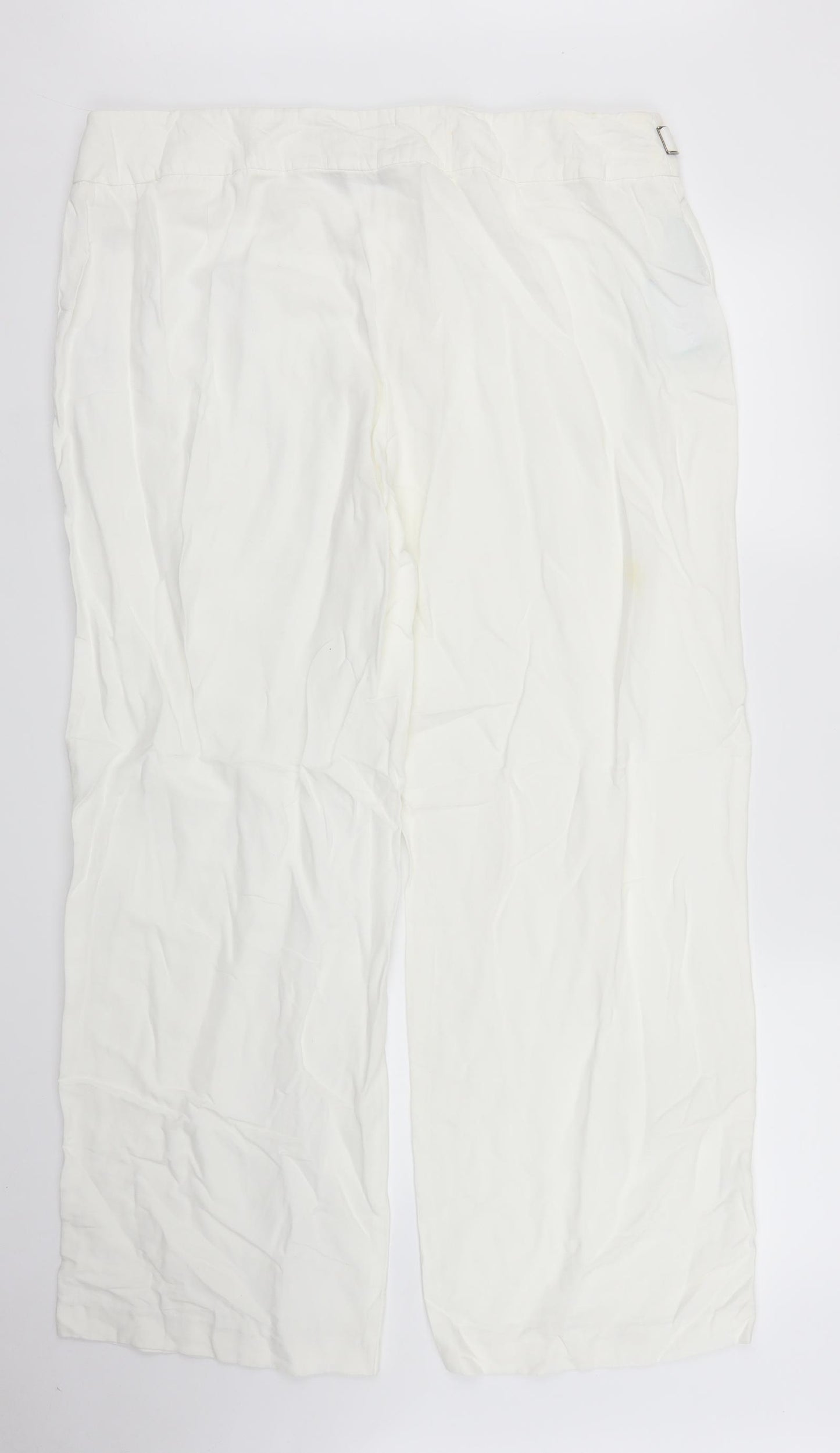 Debenhams Womens White   Trousers  Size 18 L28 in