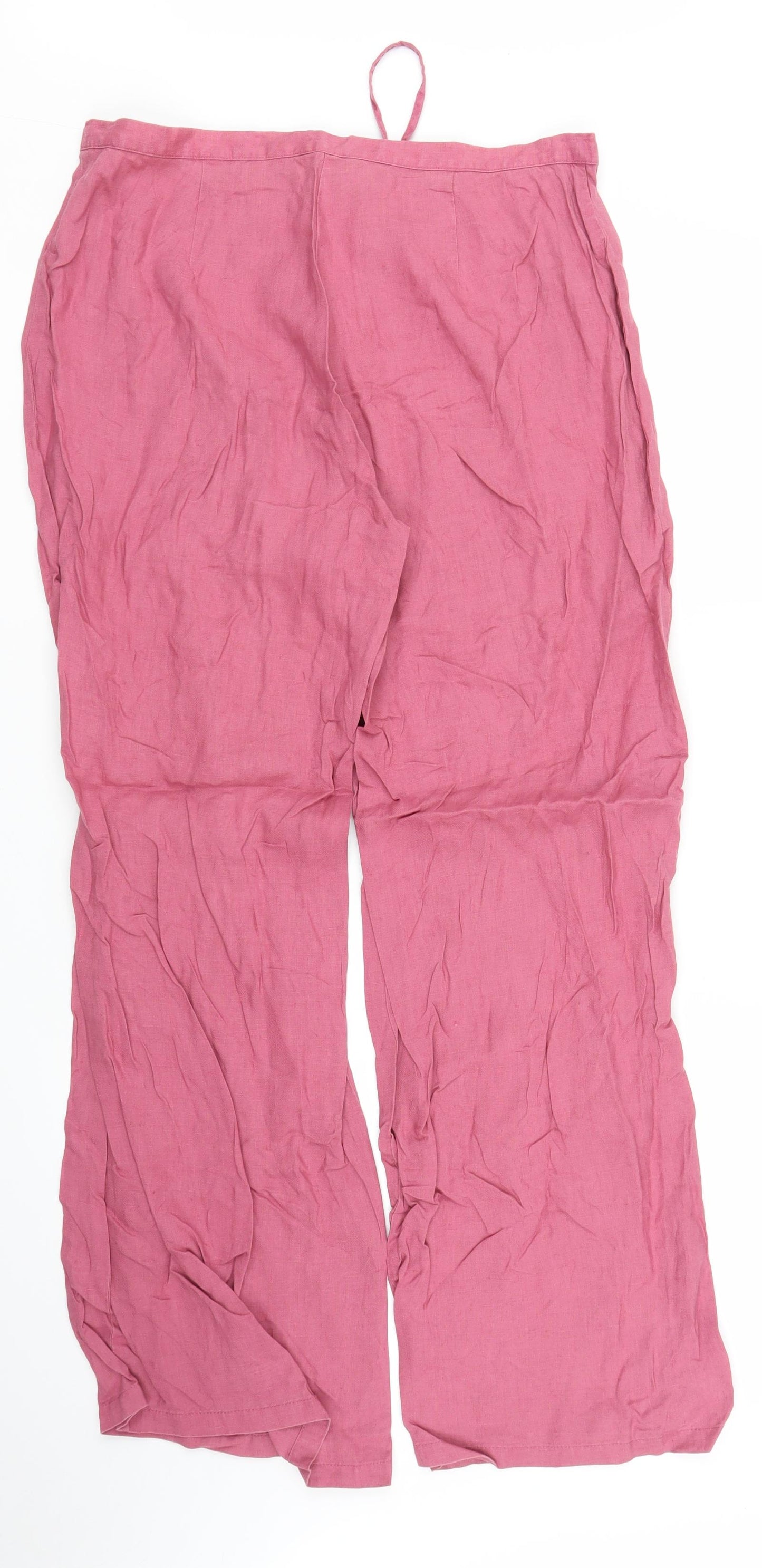 M&S Womens Pink   Trousers  Size 14 L28 in