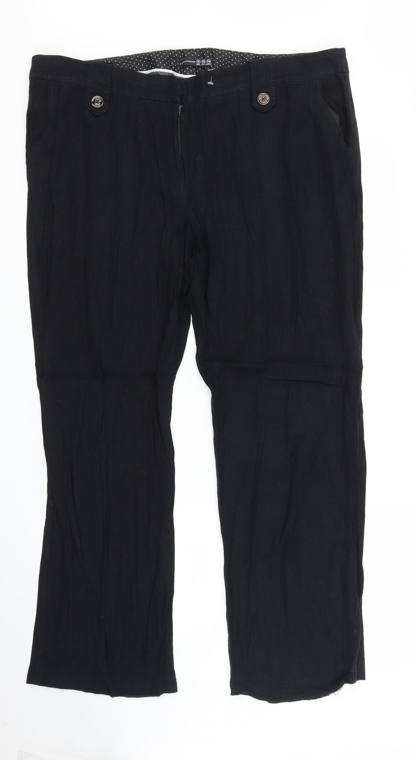 Primark Womens Black   Trousers  Size 18 L26 in