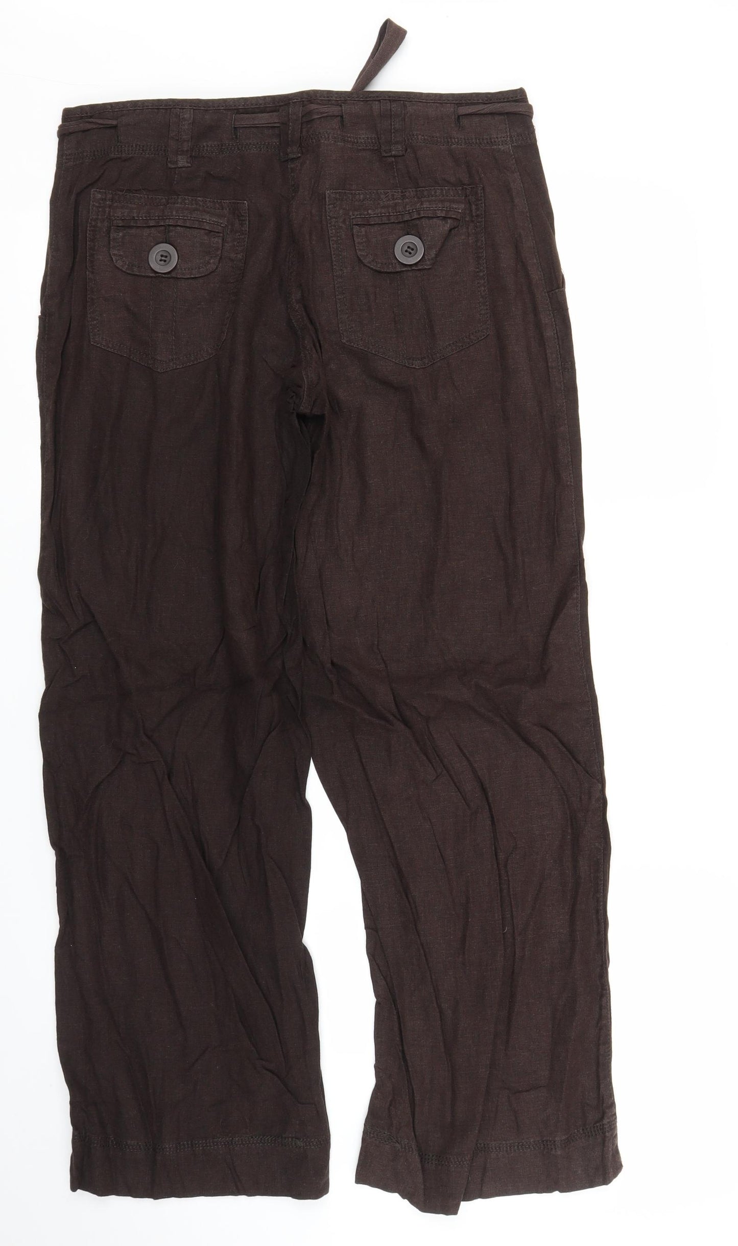NEXT Womens Brown   Trousers  Size 10 L26 in