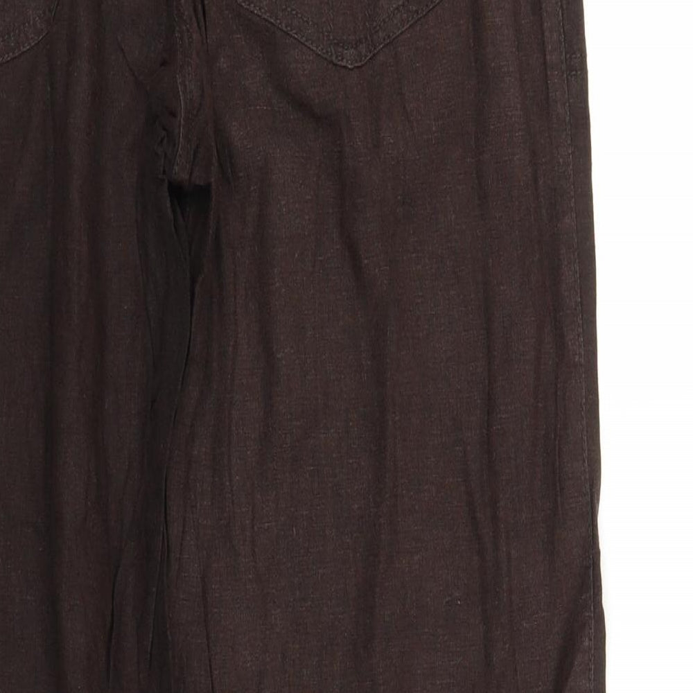 NEXT Womens Brown   Trousers  Size 10 L26 in