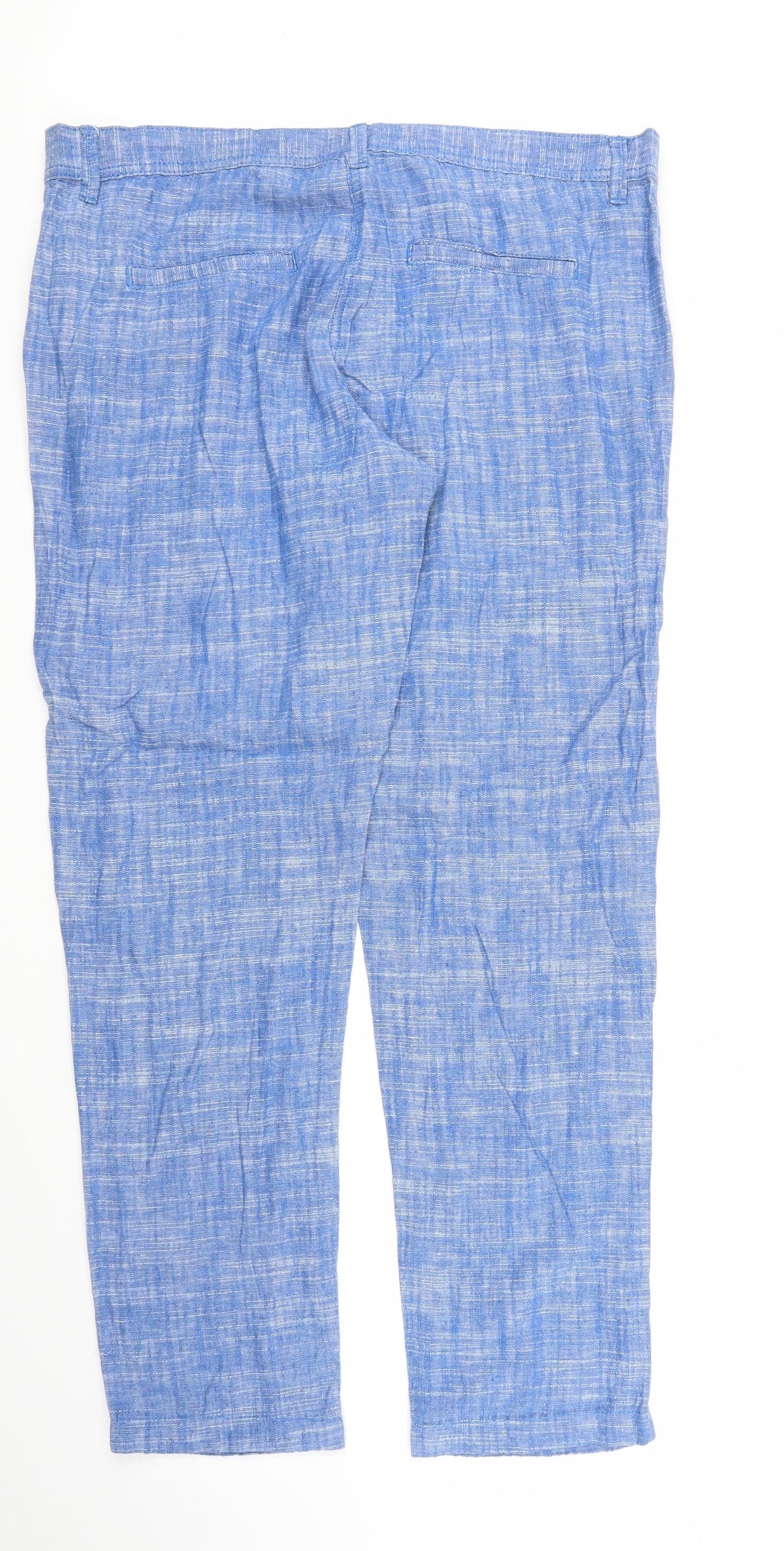 NEXT Womens Blue   Chino Trousers Size 16 L29 in