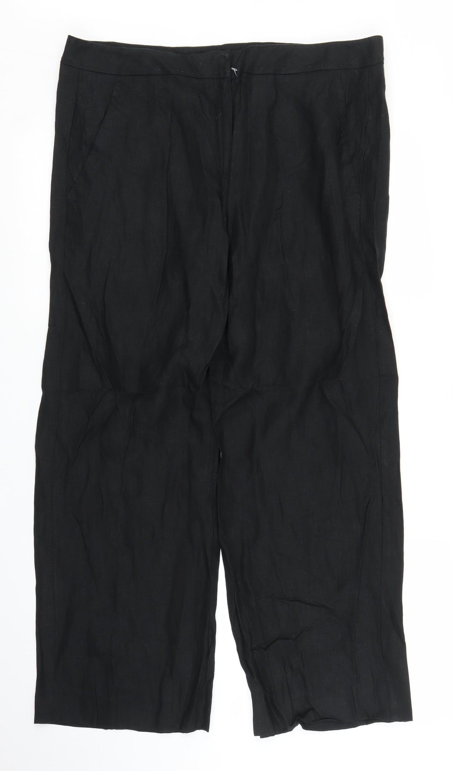 TU Womens Black   Trousers  Size 14 L26 in