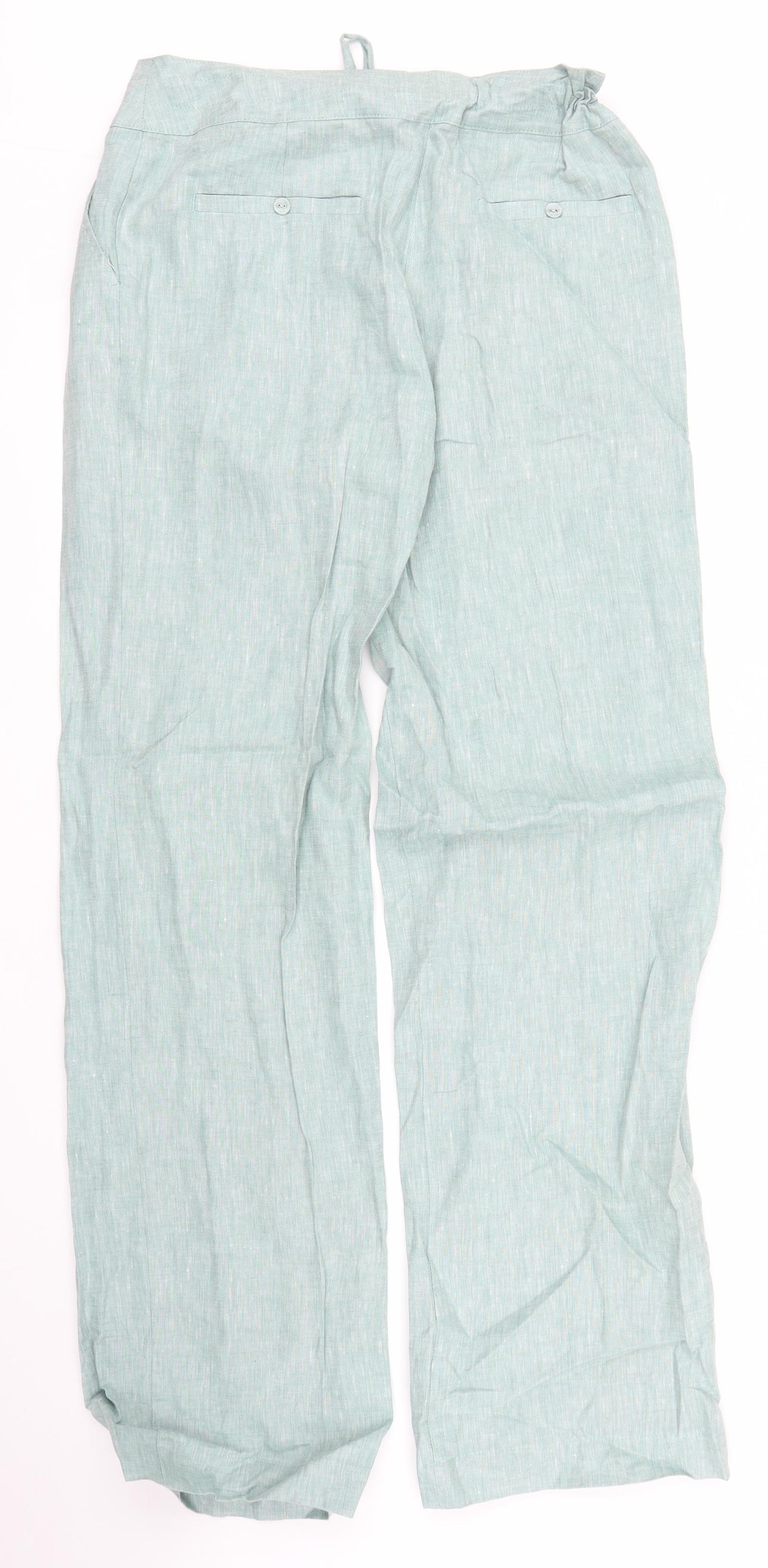 TU Womens Green   Trousers  Size 10 L32 in