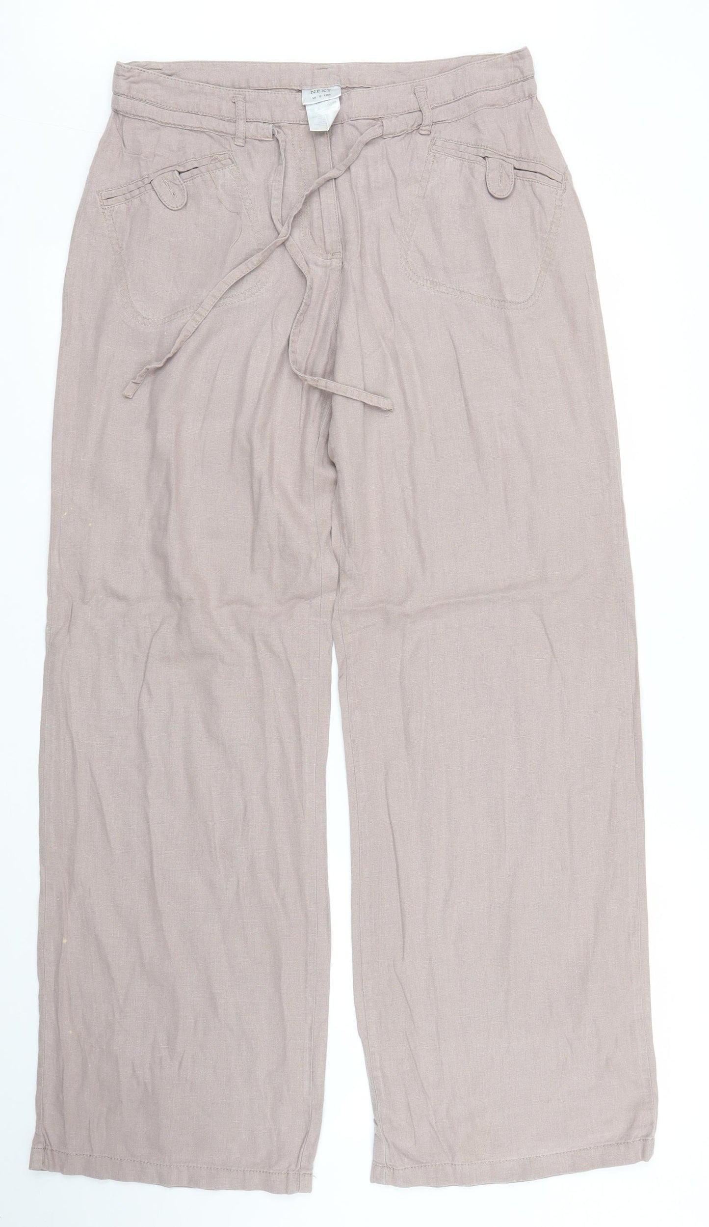 NEXT Womens Beige   Trousers  Size 12 L30 in