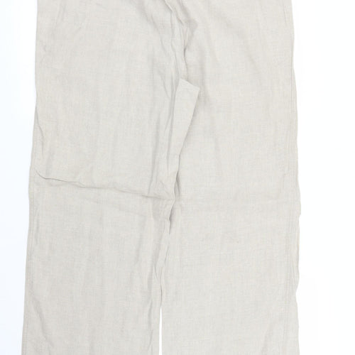 M&S Womens Beige   Trousers  Size 16 L27 in