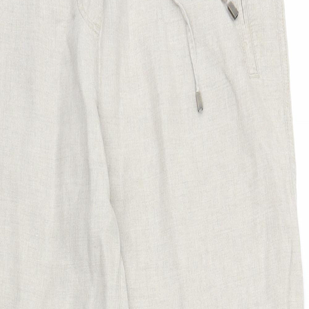M&S Womens Beige   Trousers  Size 16 L27 in