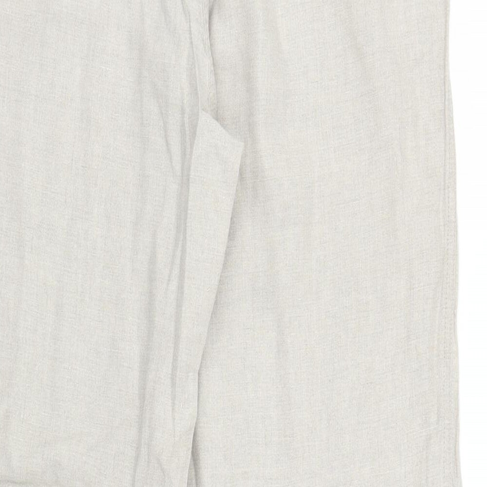 M&S Womens Beige   Trousers  Size 16 L27 in