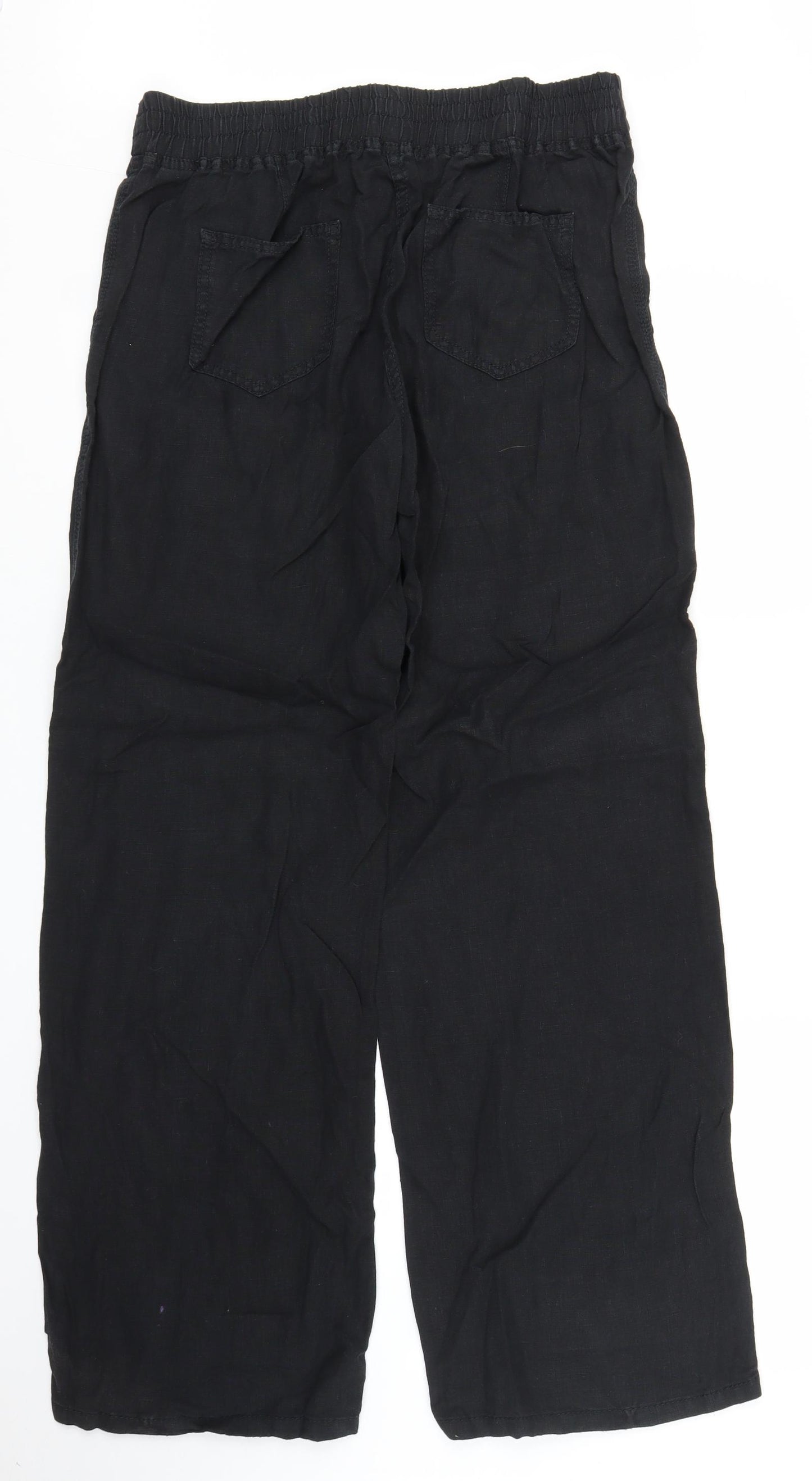 M&S Womens Black   Trousers  Size 12 L30 in