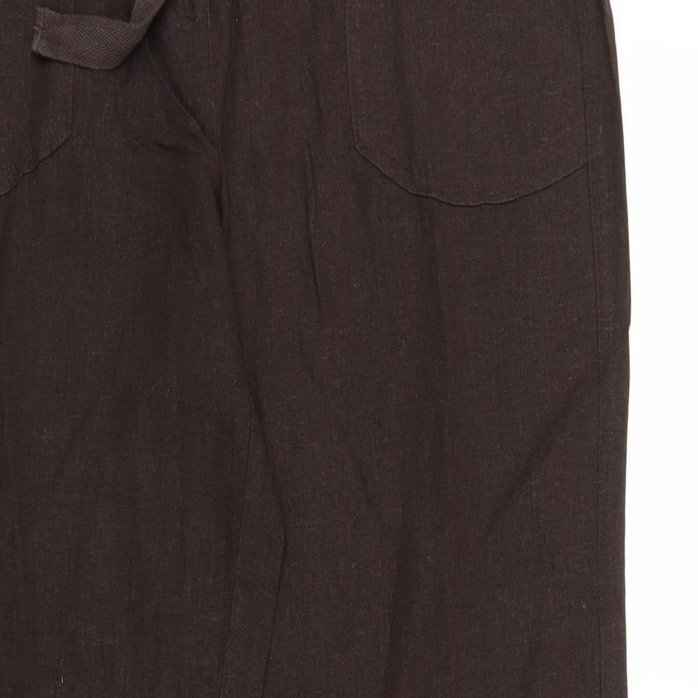 F&F Womens Brown   Trousers  Size 14 L30 in