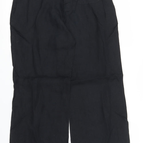 M&S Womens Black   Trousers  Size 12 L28 in