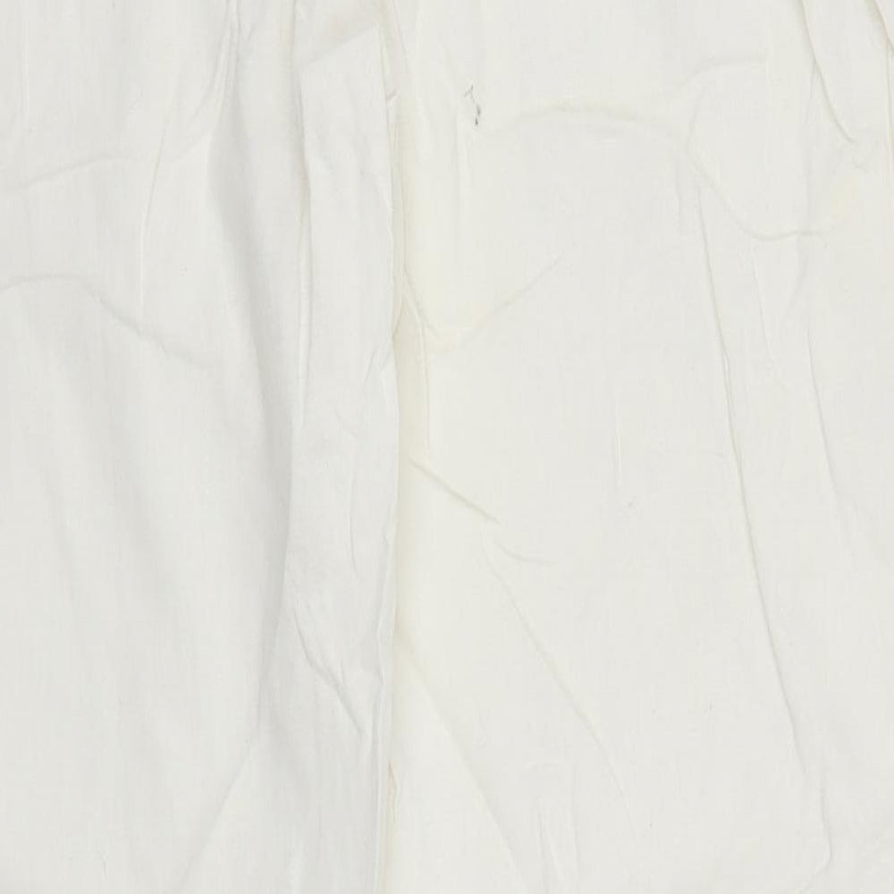 George Womens White   Trousers  Size 16 L27 in