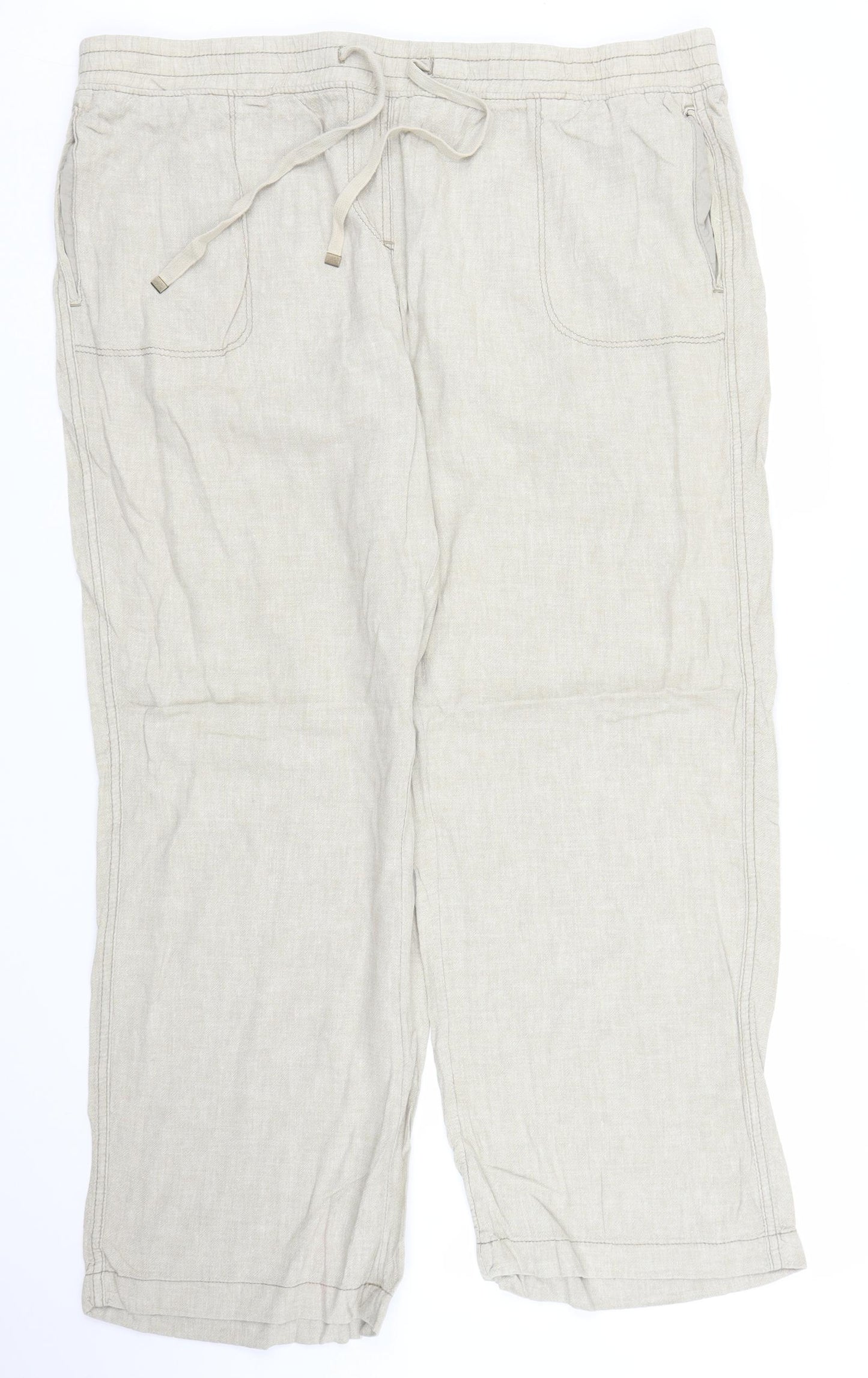 George Womens Beige   Trousers  Size 20 L28 in