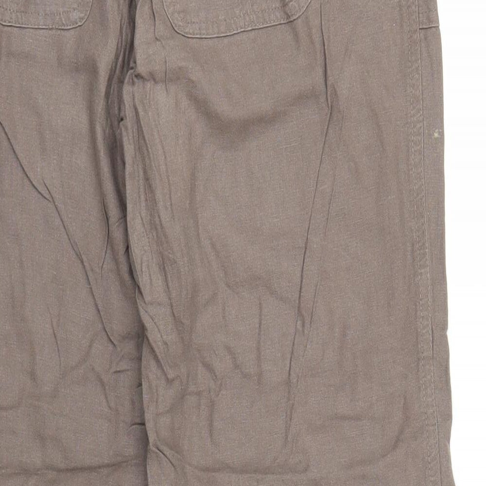 BHS Womens Brown   Capri Trousers Size 8 L24 in