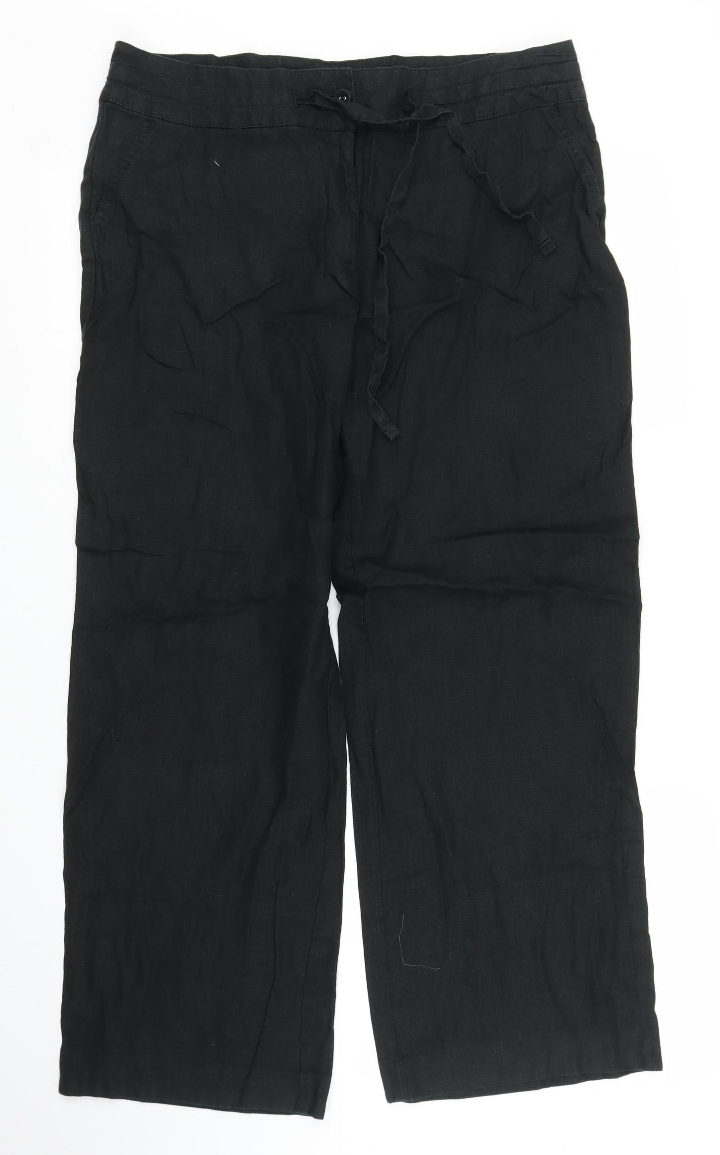 TU Womens Black   Trousers  Size 14 L26 in