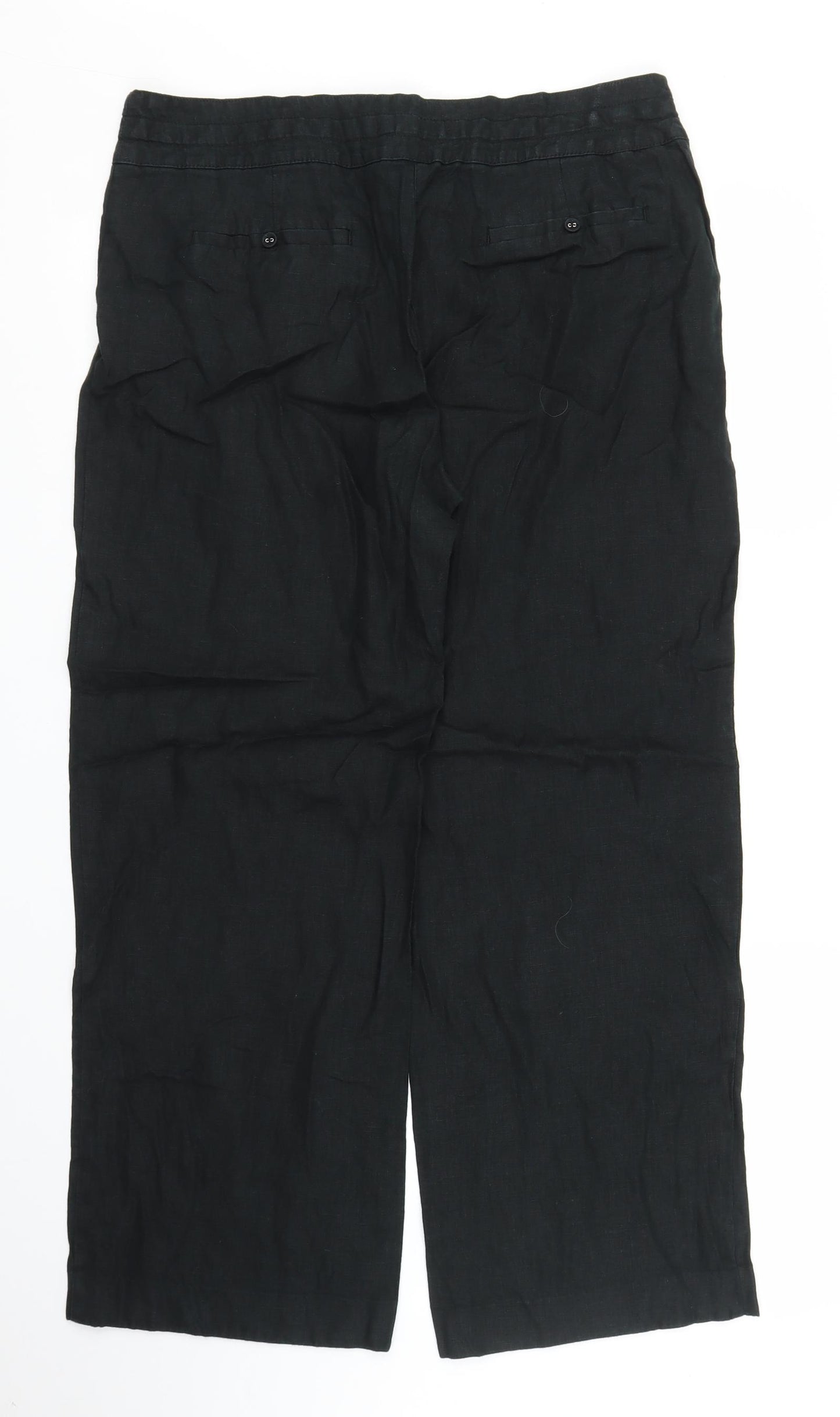 TU Womens Black   Trousers  Size 14 L26 in