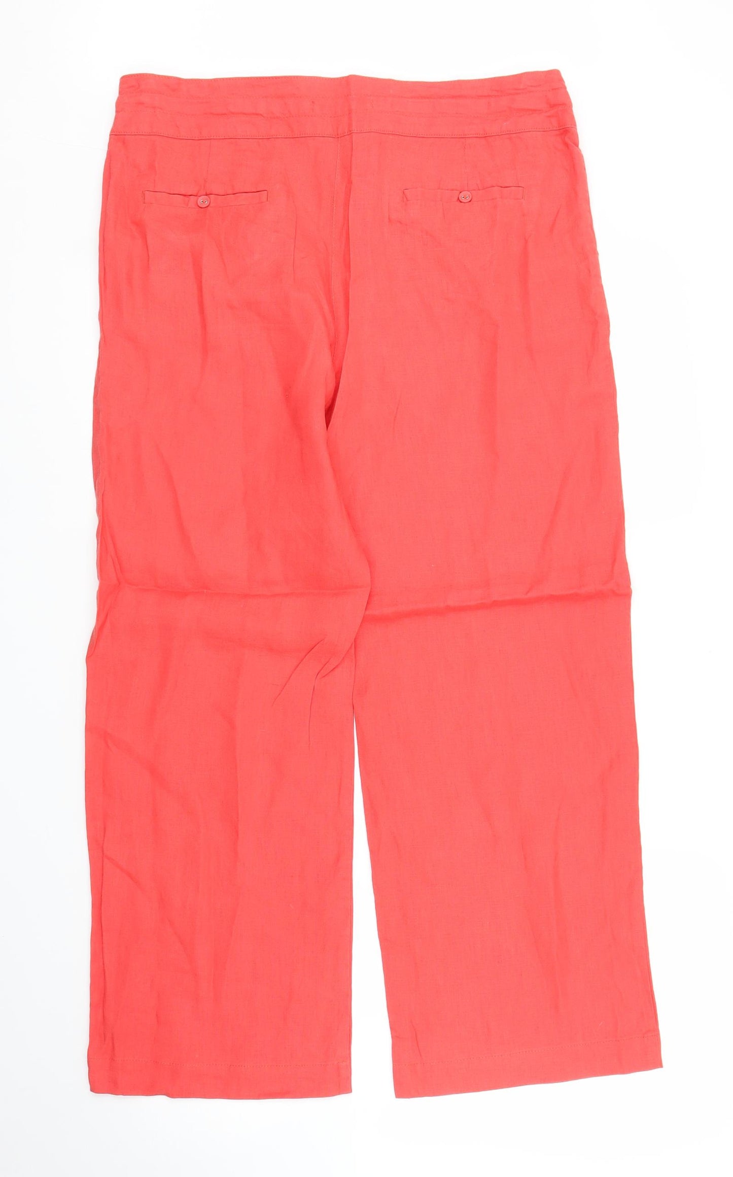TU Womens Red   Trousers  Size 14 L26 in