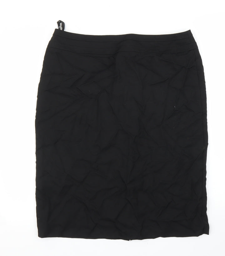 BHS Womens Black Straight & Pencil Skirt Size 14