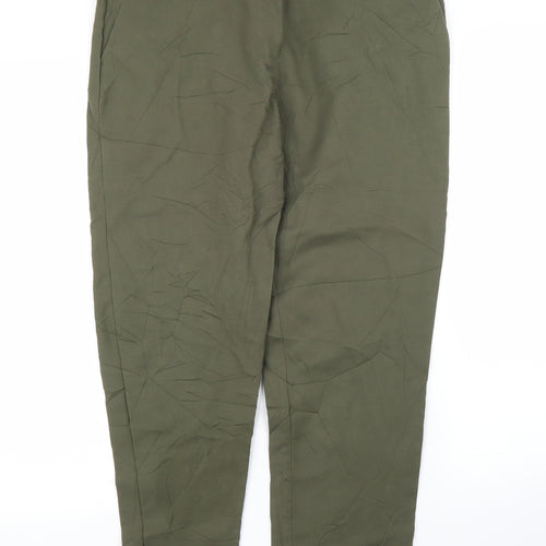 Warehouse Womens Green   Pedal Pusher Trousers Size 12 L24 in