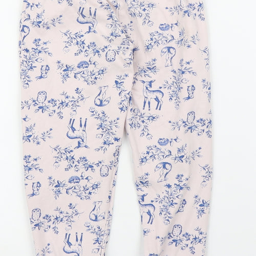 Nutmeg Girls Pink Solid  Capri Pyjama Pants Size 3-4 Years