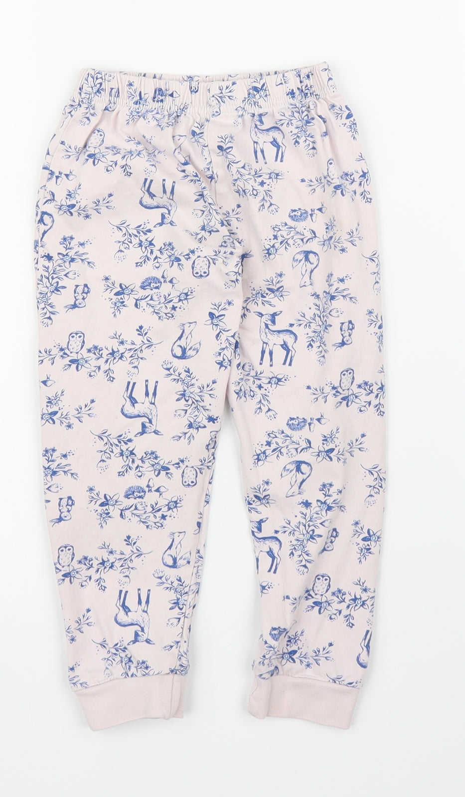 Nutmeg Girls Pink Solid  Capri Pyjama Pants Size 3-4 Years