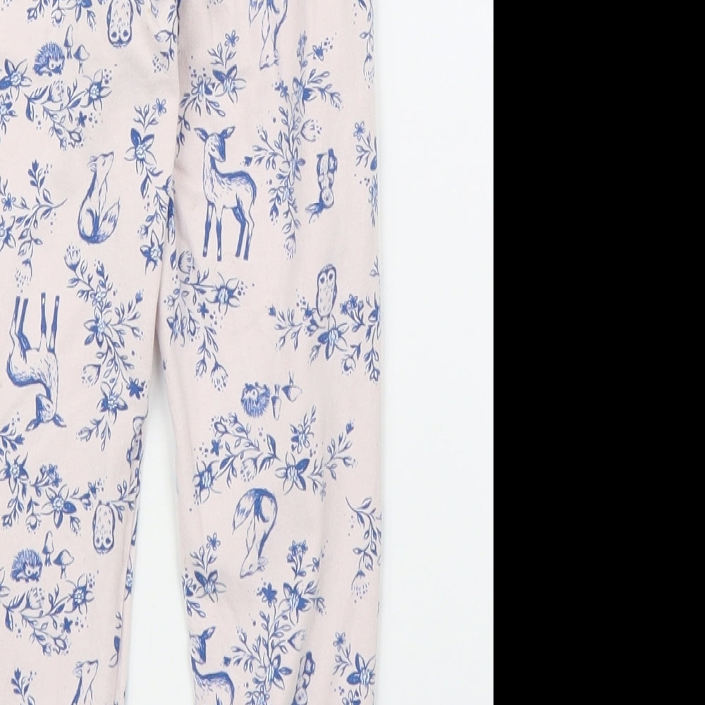 Nutmeg Girls Pink Solid  Capri Pyjama Pants Size 3-4 Years