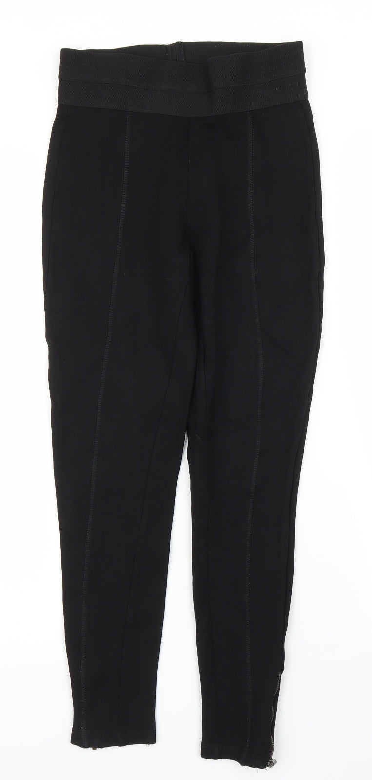 Zara Womens Black   Carrot Trousers Size S L23 in