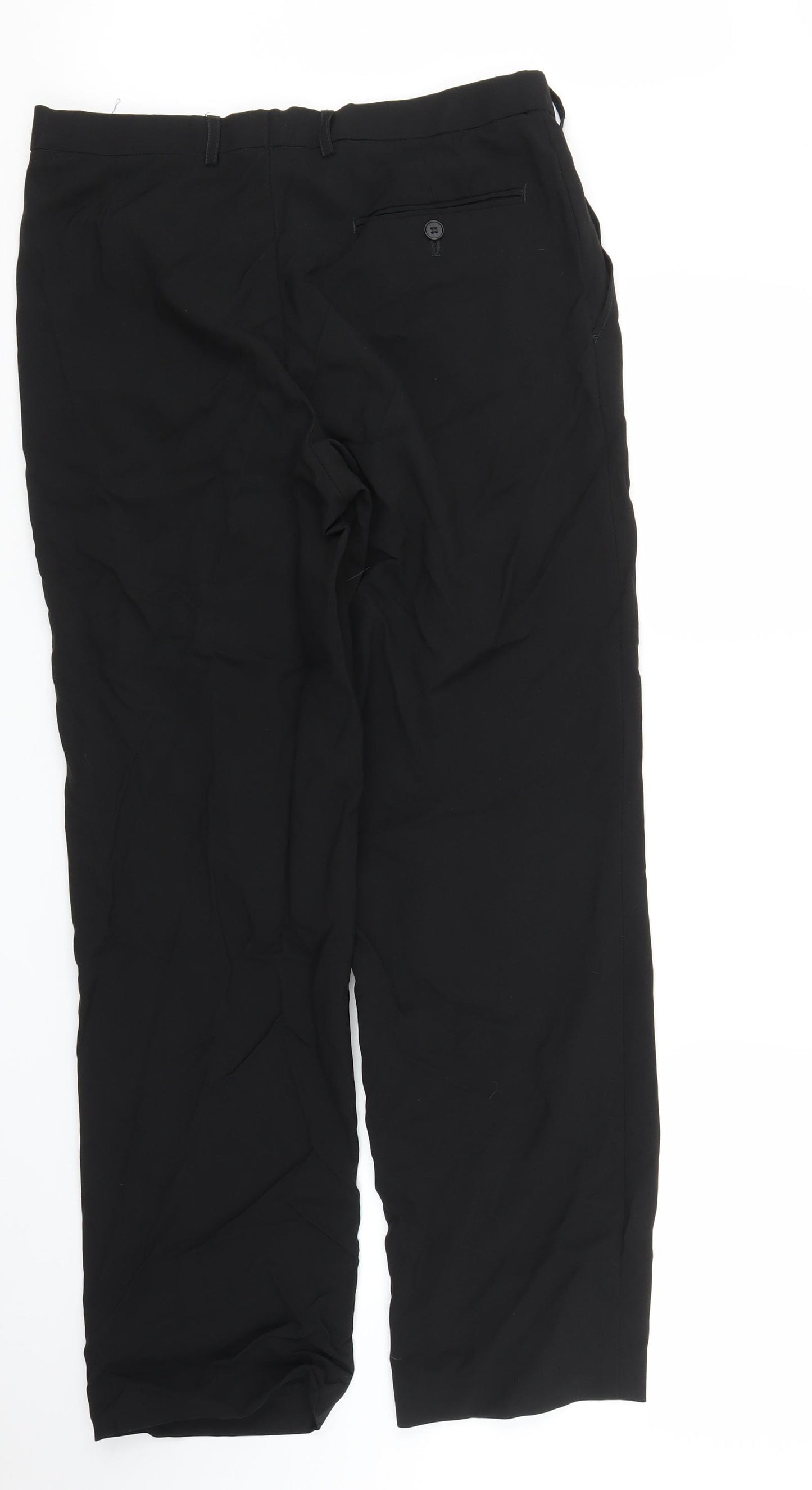 M&S Mens Black   Trousers  Size 32 in L31 in