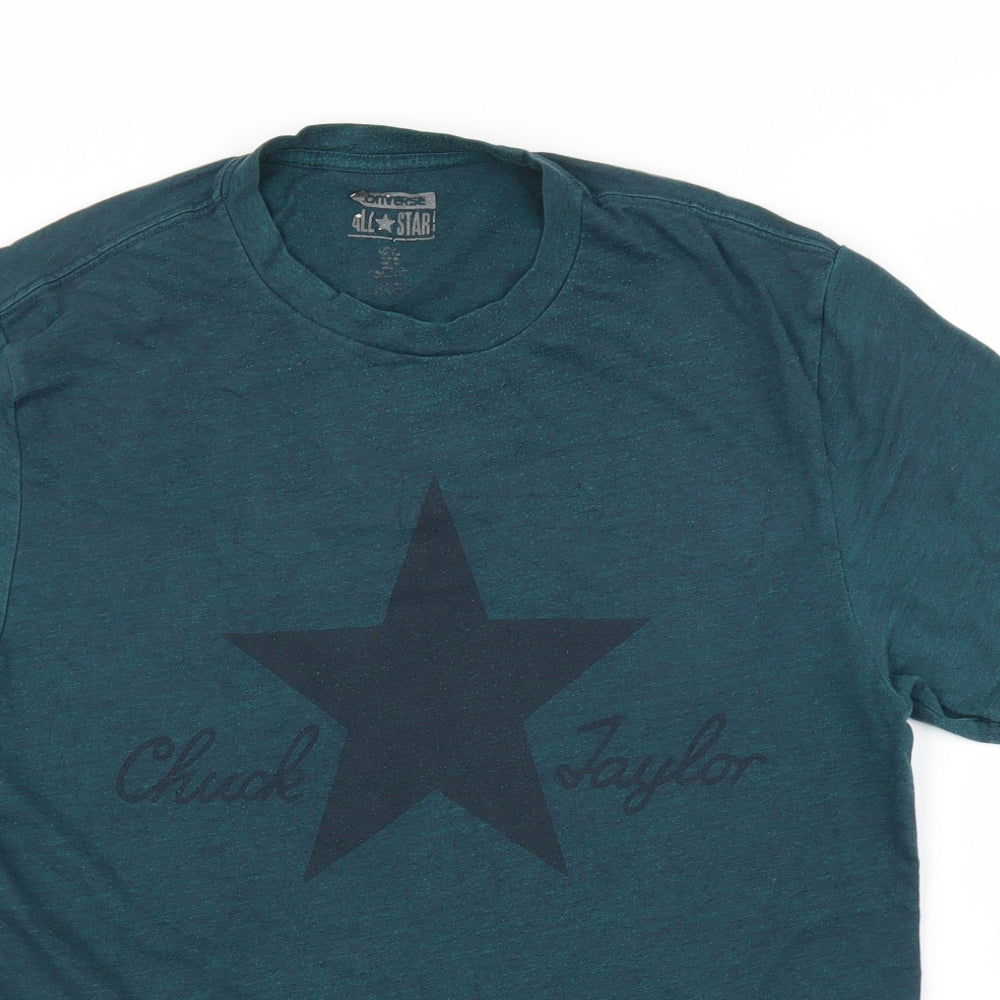 All Star Mens Green    T-Shirt Size M