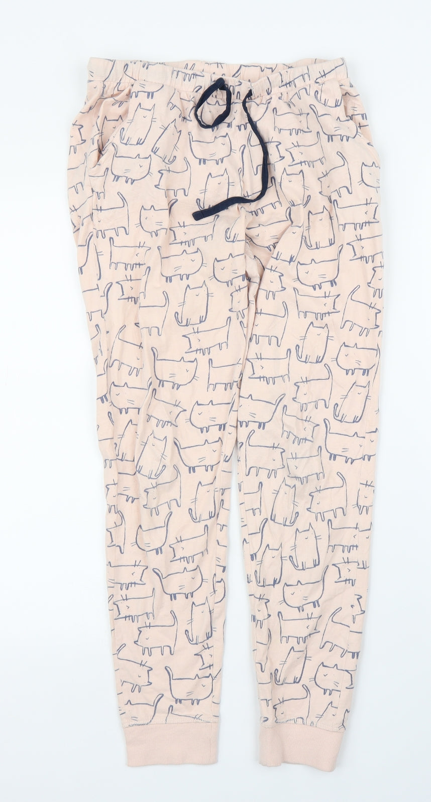 NEXT Womens Pink Solid  Chemise Pyjama Set Size S  - Cats