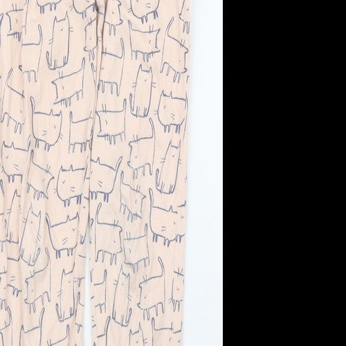 NEXT Womens Pink Solid  Chemise Pyjama Set Size S  - Cats