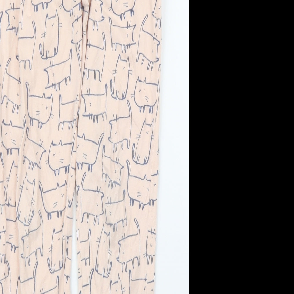 NEXT Womens Pink Solid  Chemise Pyjama Set Size S  - Cats