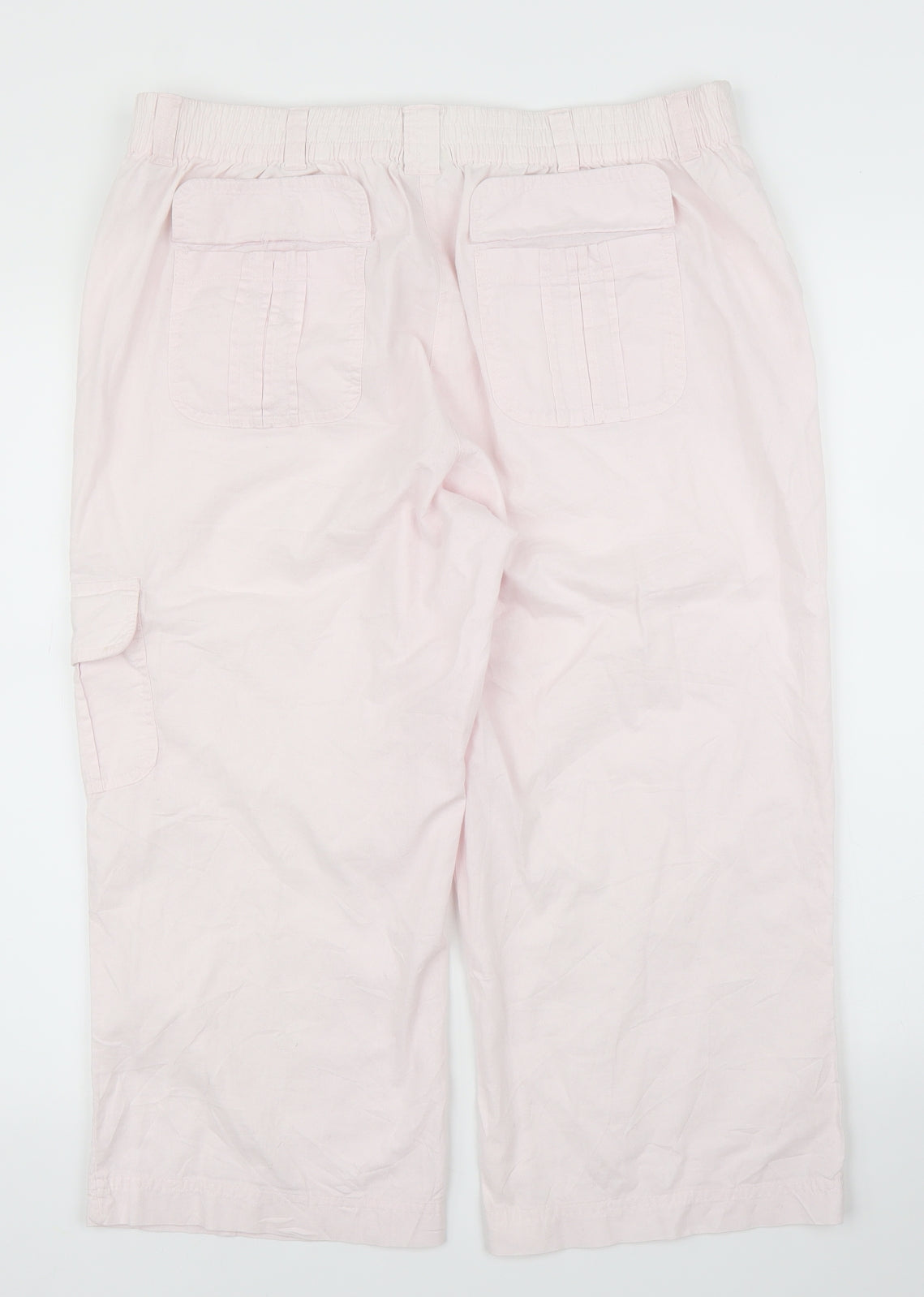 BHS Womens Pink   Capri Trousers Size 16 L20 in