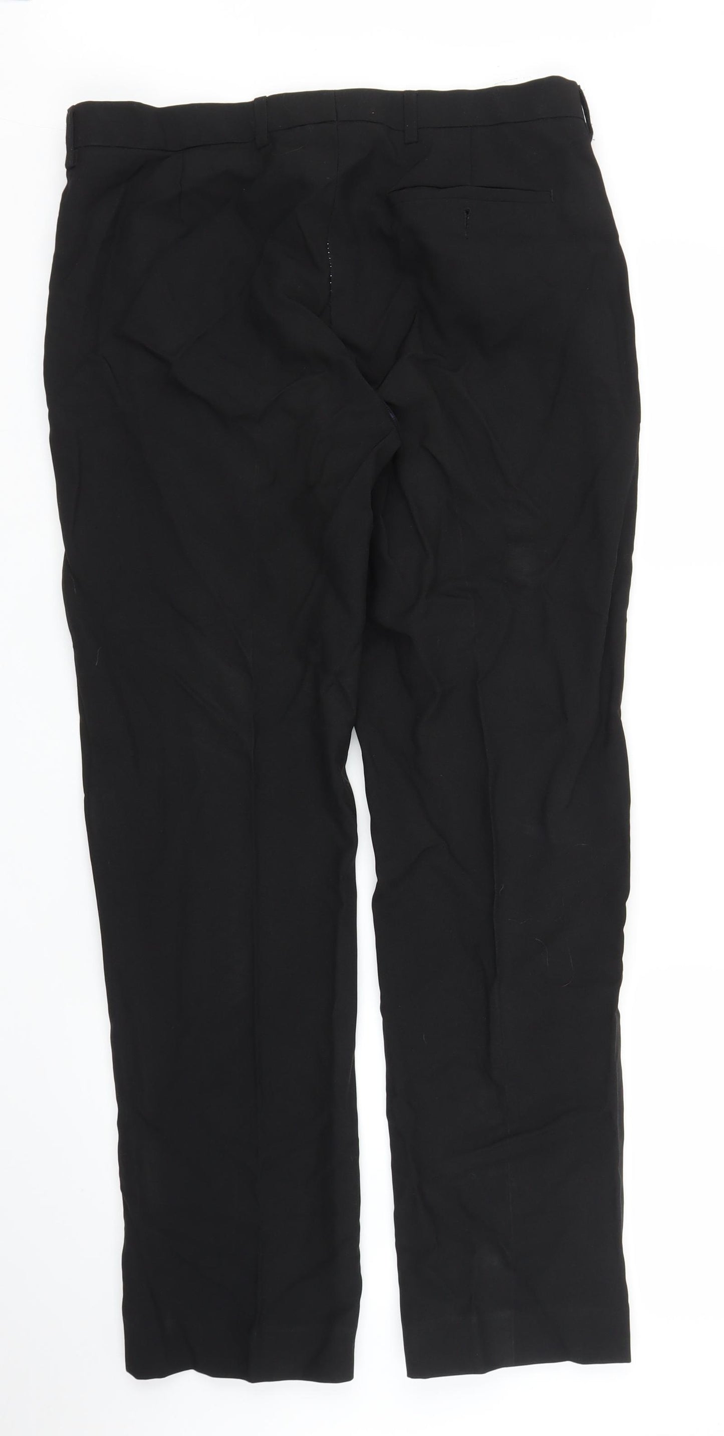 Peacocks Mens Black   Trousers  Size 34 in L29 in